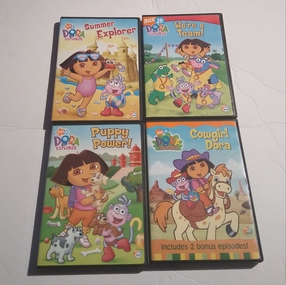 Dora The Explorer Nick Jr Lot of 4 DVD"s - Picture 1 of 10